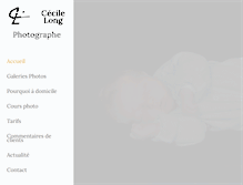 Tablet Screenshot of cecilelong-photographe.com